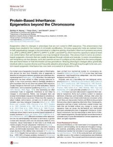 Molecular Cell-2018-Protein-Based Inheritance- Epigenetics beyond the Chromosome