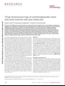 nbt.4006-Three-dimensional map of nonhematopoietic bone and bone-marrow cells and molecules