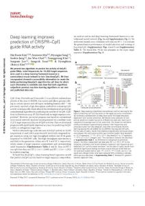 nbt.4061-Deep learning improves prediction of CRISPR–Cpf1 guide RNA activity
