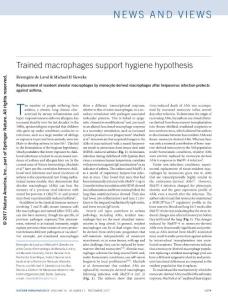 ni.3874-Trained macrophages support hygiene hypothesis