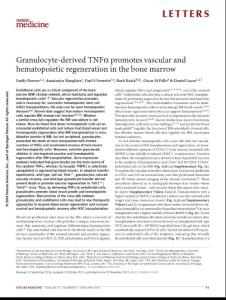 nm.4448-Granulocyte-derived TNFα promotes vascular and hematopoietic regeneration in the bone marrow