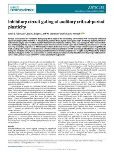 nn-2018-Inhibitory circuit gating of auditory critical-period plasticity