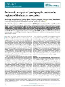 nn-2018-Proteomic analysis of postsynaptic proteins in regions of the human neocortex