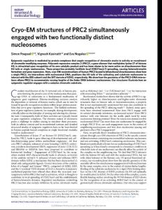nsmb-2018-Cryo-EM structures of PRC2 simultaneously engaged with two functionally distinct nucleosomes