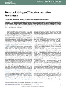 nsmb-2018-Structural biology of Zika virus and other flaviviruses