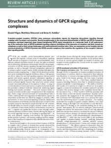 nsmb-2018-Structure and dynamics of GPCR signaling complexes