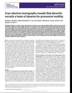 nsmb-2018-Cryo-electron tomography reveals that dynactin recruits a team of dyneins for processive motility