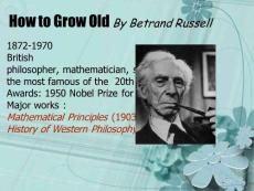 how to grow old