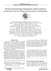 2014WGO全球指南：非酒精性脂肪肝和非酒精性脂肪性肝炎