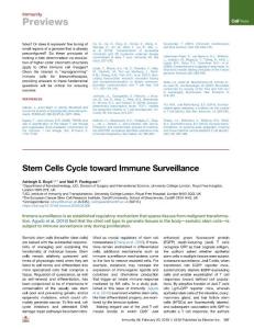Stem-Cells-Cycle-toward-Immune-Surveillance_2018_Immunity