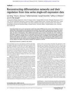 Genome Res.-2018-Ding-Reconstructing differentiation networks and their regulation from time series single-cell expression data