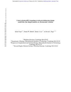 Genome Res.-2018-Naqvi-Conserved microRNA targeting reveals preexisting gene dosage sensitivities that shaped amniote sex chromosome evolution