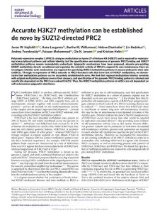 nsmb.2018-Accurate H3K27 methylation can be established de novo by SUZ12-directed PRC2
