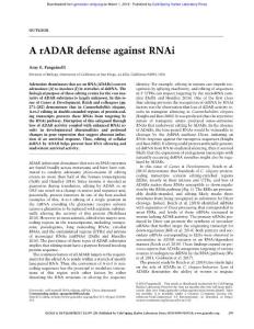 Genes Dev.-2018-Pasquinelli-199-201- A rADAR defense against RNAi