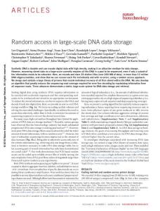 nbt.4079-Random access in large-scale DNA data storage