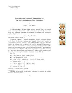 aa7513_Non-congruent numbers, odd graphs and the Birch–Swinnerton-Dyer conjecture