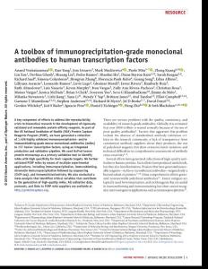 nmeth.4632-A toolbox of immunoprecipitation-grade monoclonal antibodies to human transcription factors