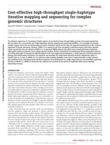 nprot.2018.019-Cost-effective high-throughput single-haplotype iterative mapping and sequencing for complex genomic structures