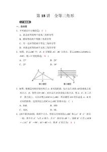 第一部分　第四章　第18讲　全等三角形 精练
