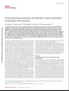 nbt.4106-Deep learning massively accelerates super-resolution localization microscopy