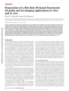 nprot.2018.013-Preparation of a Nile Red–Pd-based fluorescent CO probe and its imaging applications in vitro and in vivo