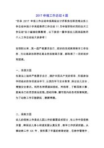 2019申報工作總結(jié)4篇.docx