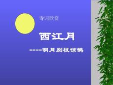 《诗词五首——西江月》课件语文版