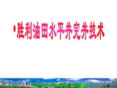 胜利油田水平井完井采油技术