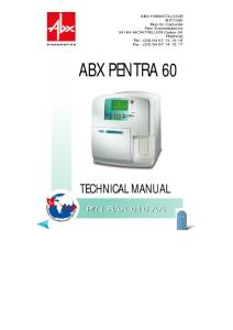 ABX PENTER60 维修手册