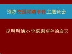 校园安全预防踩踏主题班会