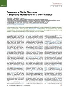 Senescence-Elicits-Stemness--A-Surprising-Mechanism-for-Ca_2018_Cell-Metabol