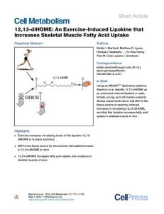 12-13-diHOME--An-Exercise-Induced-Lipokine-that-Increases-Ske_2018_Cell-Meta