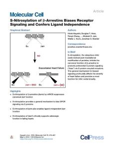 S-Nitrosylation-of---Arrestins-Biases-Receptor-Signaling-and-_2018_Molecular