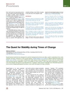 The-Quest-for-Stability-during-Times-of-Change_2018_Molecular-Cell