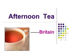 Afternoon Tea in Britain