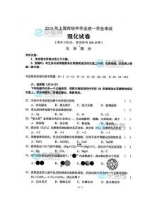 2010年上海中考化学试题及答案