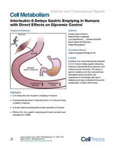 Interleukin-6-Delays-Gastric-Emptying-in-Humans-with-Direct-_2018_Cell-Metab