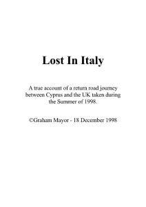 Lost In Italy