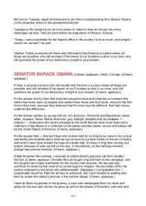 USA President Election Speech by Barack Obama