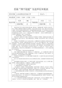 省级“交通安全示范学校”申报材料