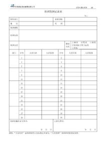 BG-50 培训签到记录表
