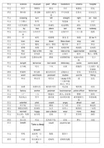 六年级上册英语谐音