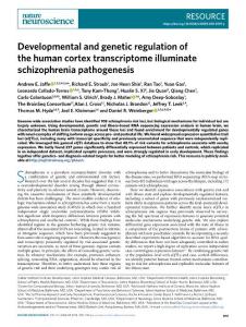 nn.2018-Developmental and genetic regulation of the human cortex transcriptome illuminate schizophrenia pathogenesis