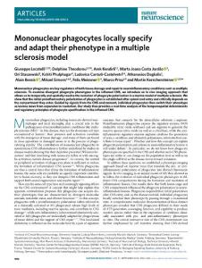 nn.2018-Mononuclear phagocytes locally specify and adapt their phenotype in a multiple sclerosis model