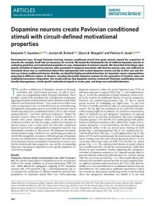nn.2018-Dopamine neurons create Pavlovian conditioned stimuli with circuit-defined motivational properties