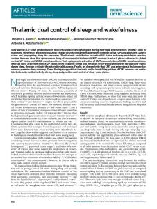 nn.2018-Thalamic dual control of sleep and wakefulness
