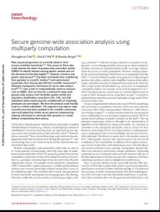 nbt.4108-Secure genome-wide association analysis using multiparty computation