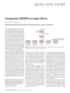 nbt.4207-Unexpected CRISPR on-target effects