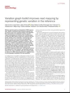 nbt.4227-Variation graph toolkit improves read mapping by representing genetic variation in the reference