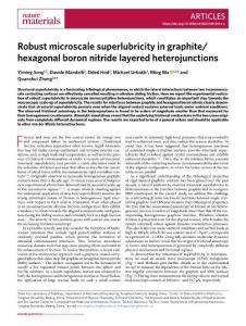 nmat.2018-Robust microscale superlubricity in graphite-hexagonal boron nitride layered heterojunctions